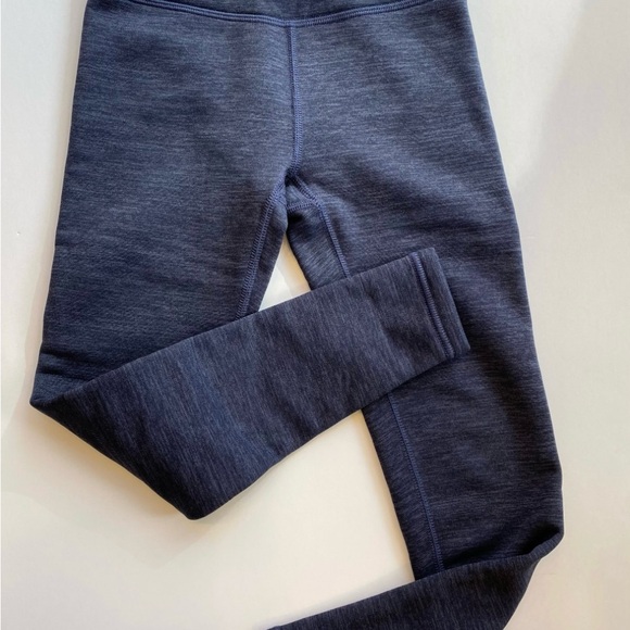 Athleta Girl Size L Polartec Stash Tight Legging Blue Navy Heather 793570 - Picture 8 of 15
